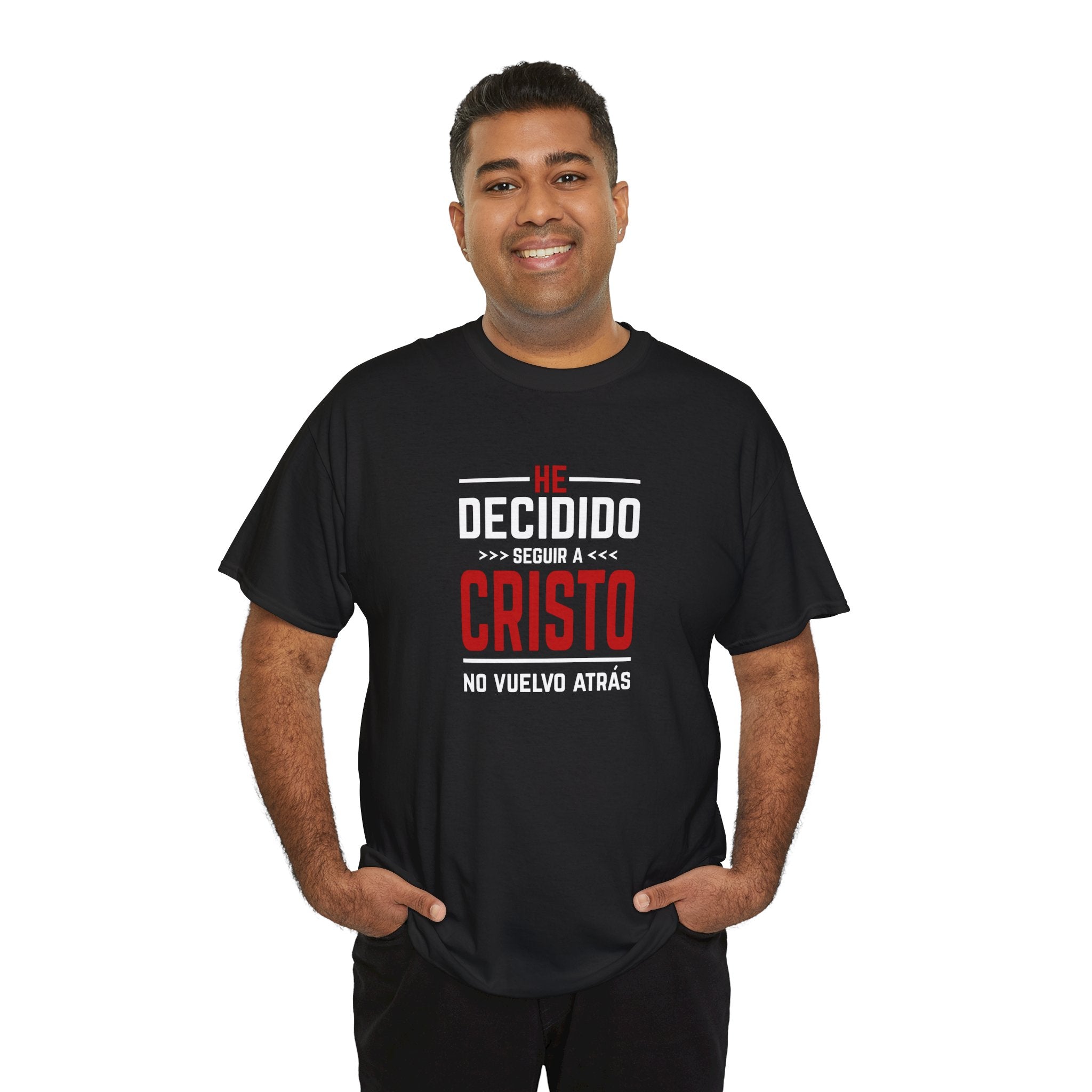 Christian T-Shirt "He Decidido Seguir a Cristo - No Vuelvo Atrás"