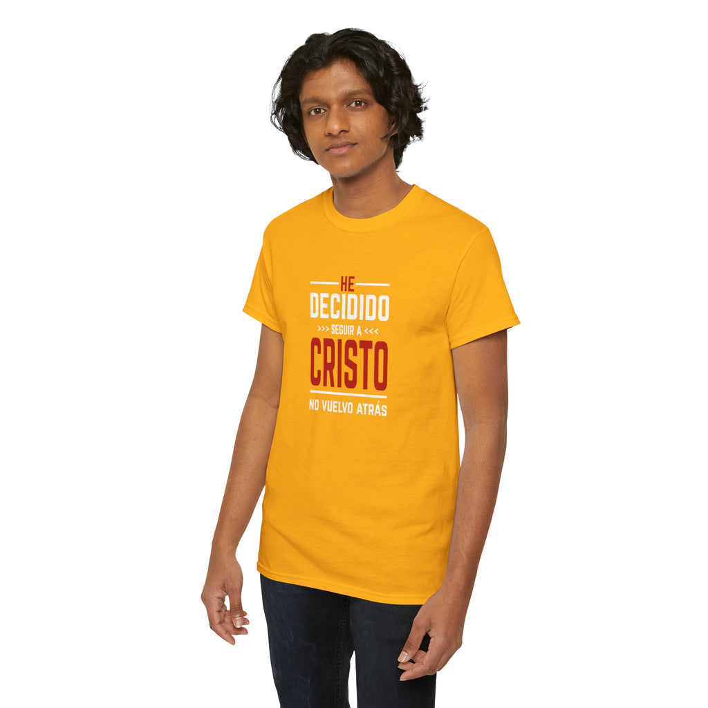 Christian T-Shirt "He Decidido Seguir a Cristo - No Vuelvo Atrás"