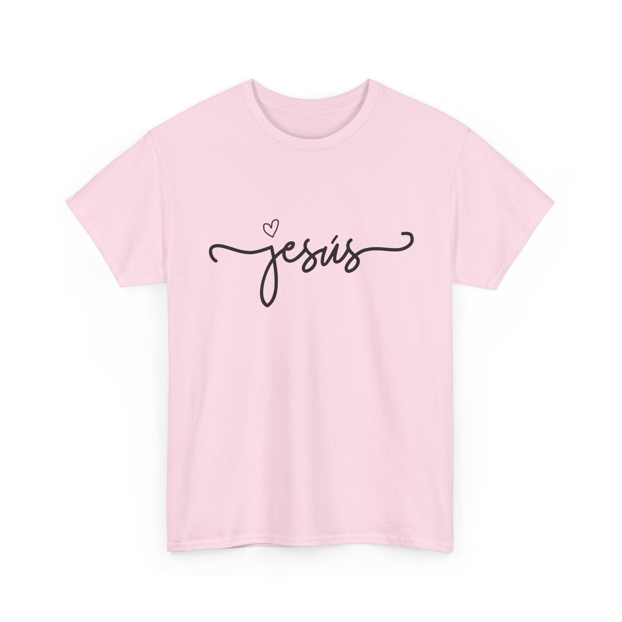 Jesus Script Tee — Minimal Christian Faith Shirt