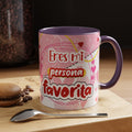 Coffee Mug - "Eres mi persona favorita" Pink Minnie Valentine Accent Mug (11/15oz)