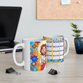 Jesus 2026 Floral Calendar Ceramic Mug — Inspirational Religious Coffee Cup (11oz/15oz)