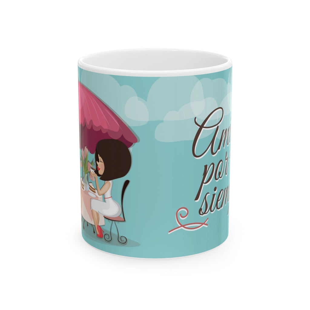 Ceramic Mug — Taza “Amigas por siempre”