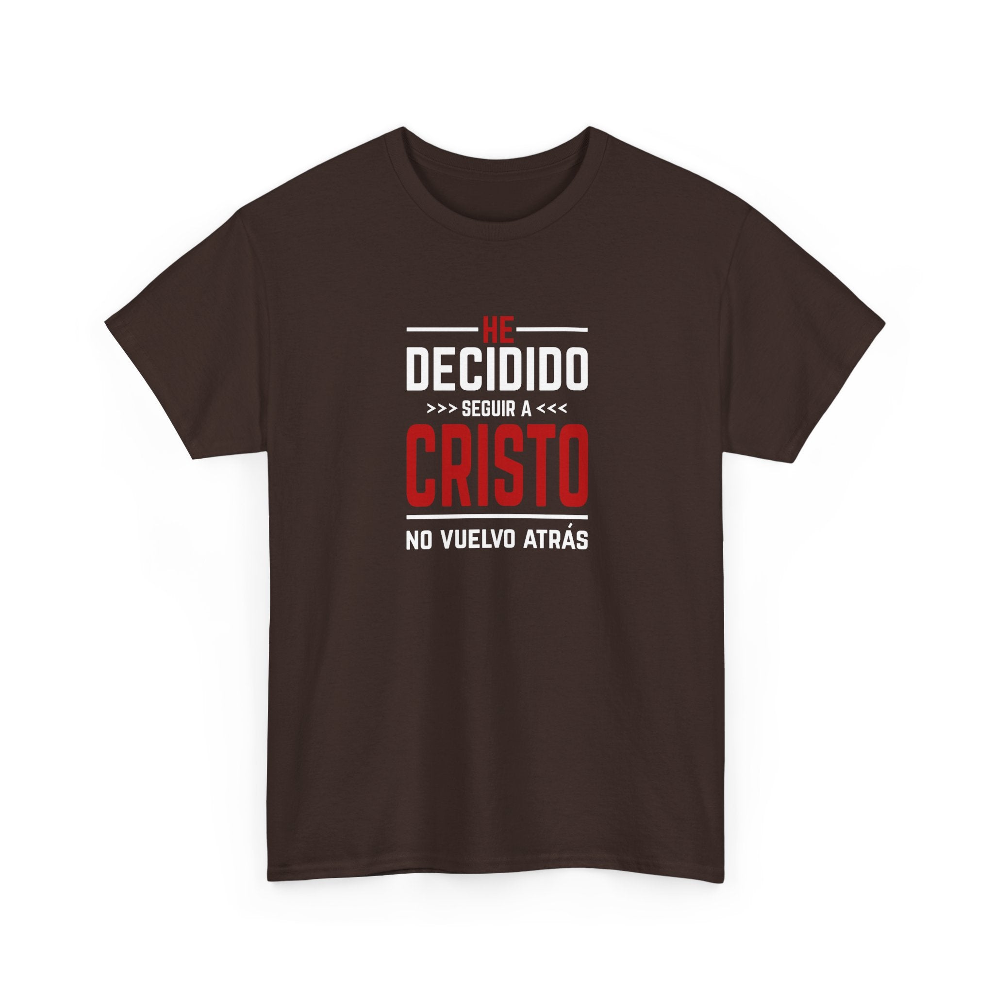 Christian T-Shirt "He Decidido Seguir a Cristo - No Vuelvo Atrás"