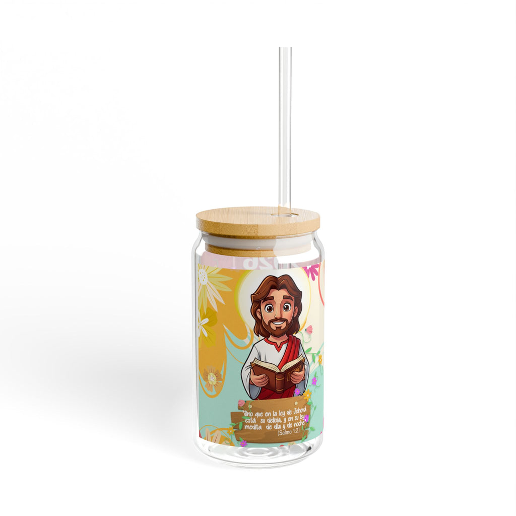 2026 Floral Jesus Calendar Sipper Glass
