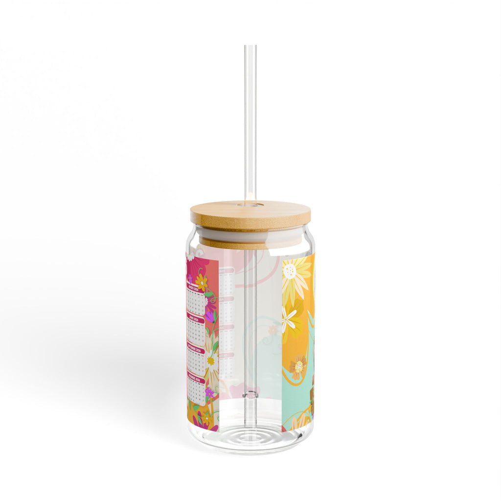 2026 Floral Jesus Calendar Sipper Glass