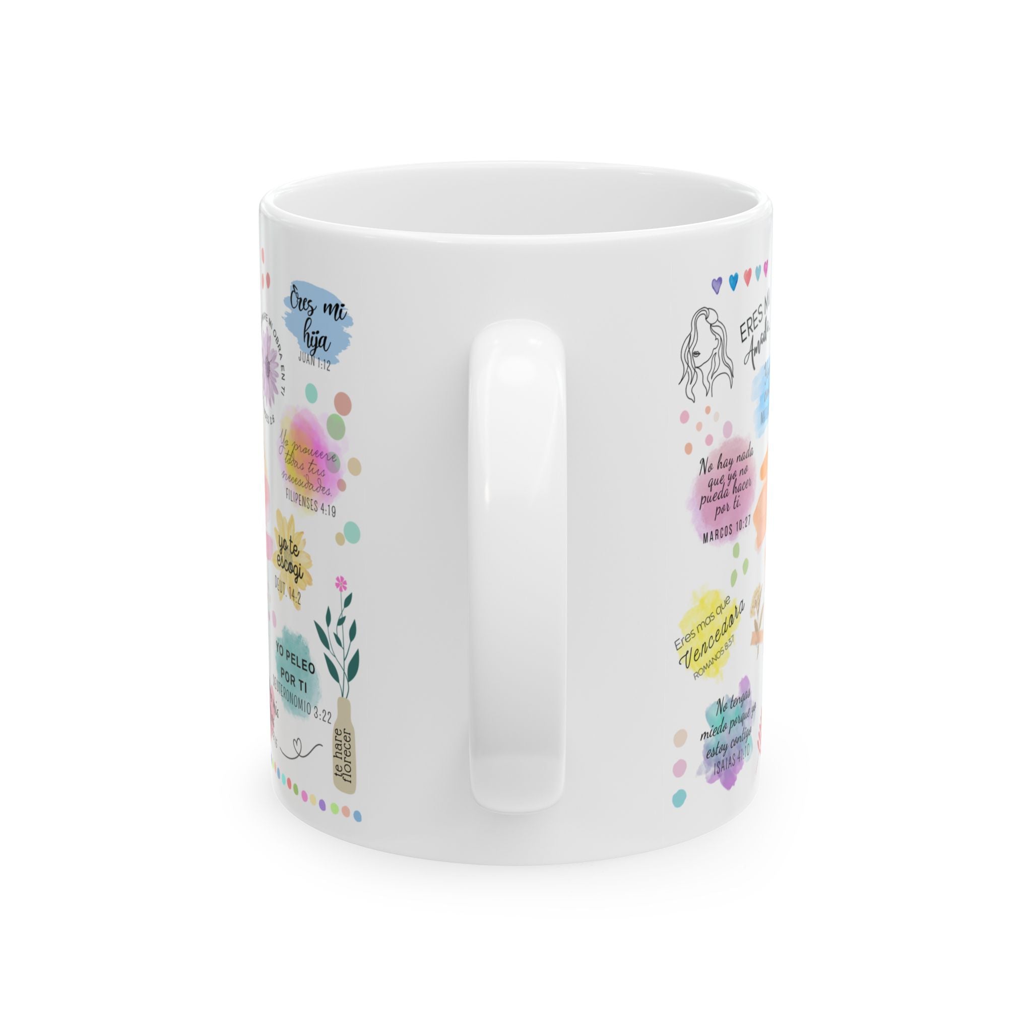 Inspirational Spanish Quote Ceramic Mug — Colorful Positive Messages (11oz/15oz)