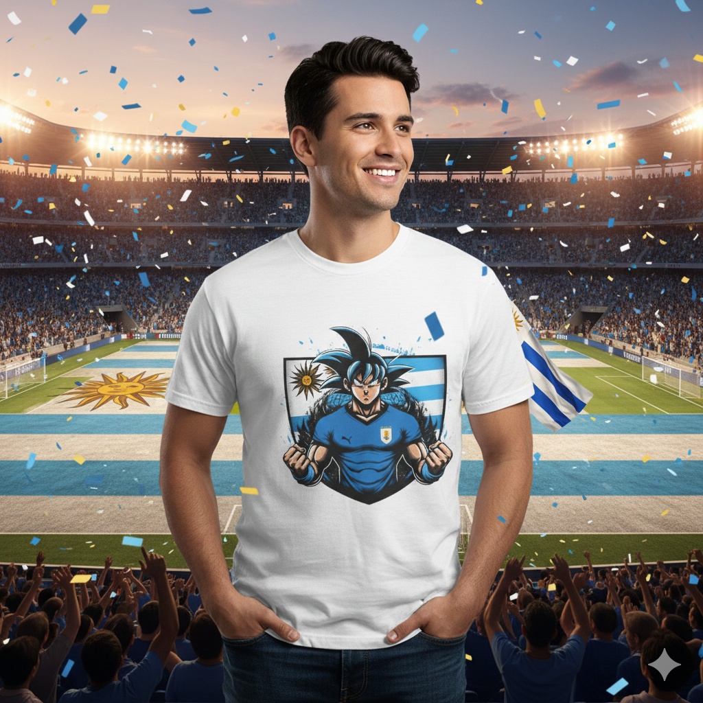 Dragon Soccer Player T-Shirt - Uruguay