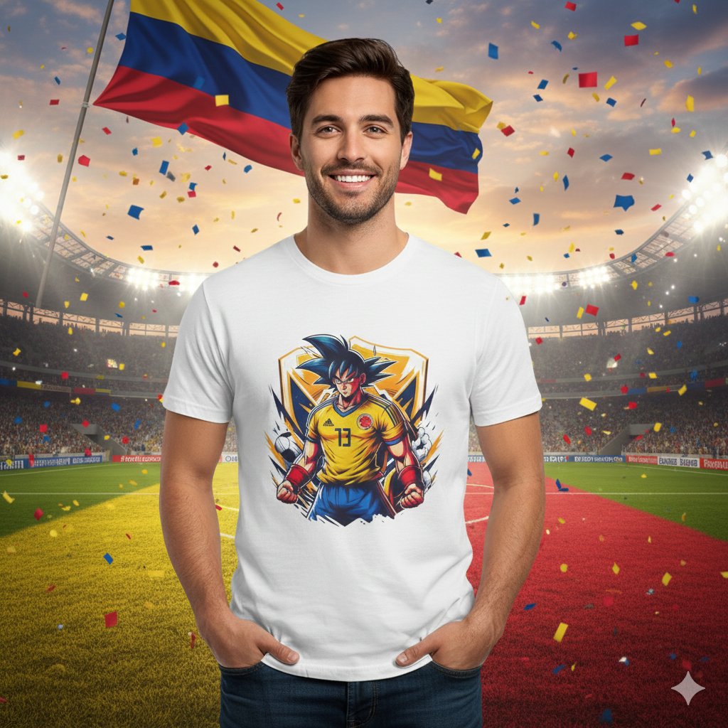 Dragon Soccer Player T-Shirt - Colombia