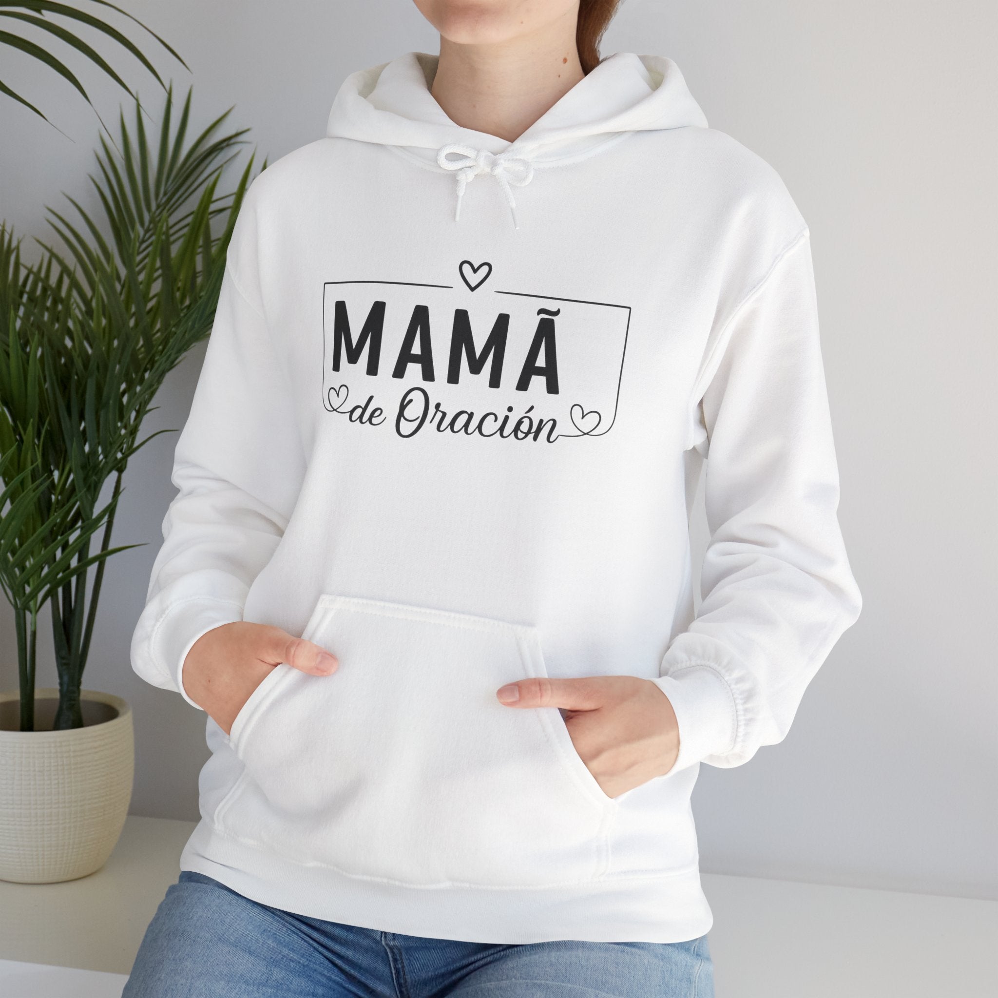 Mamá de Oración Hoodie | Spanish Prayer Mom Sweatshirt, Religious Mom Pullover