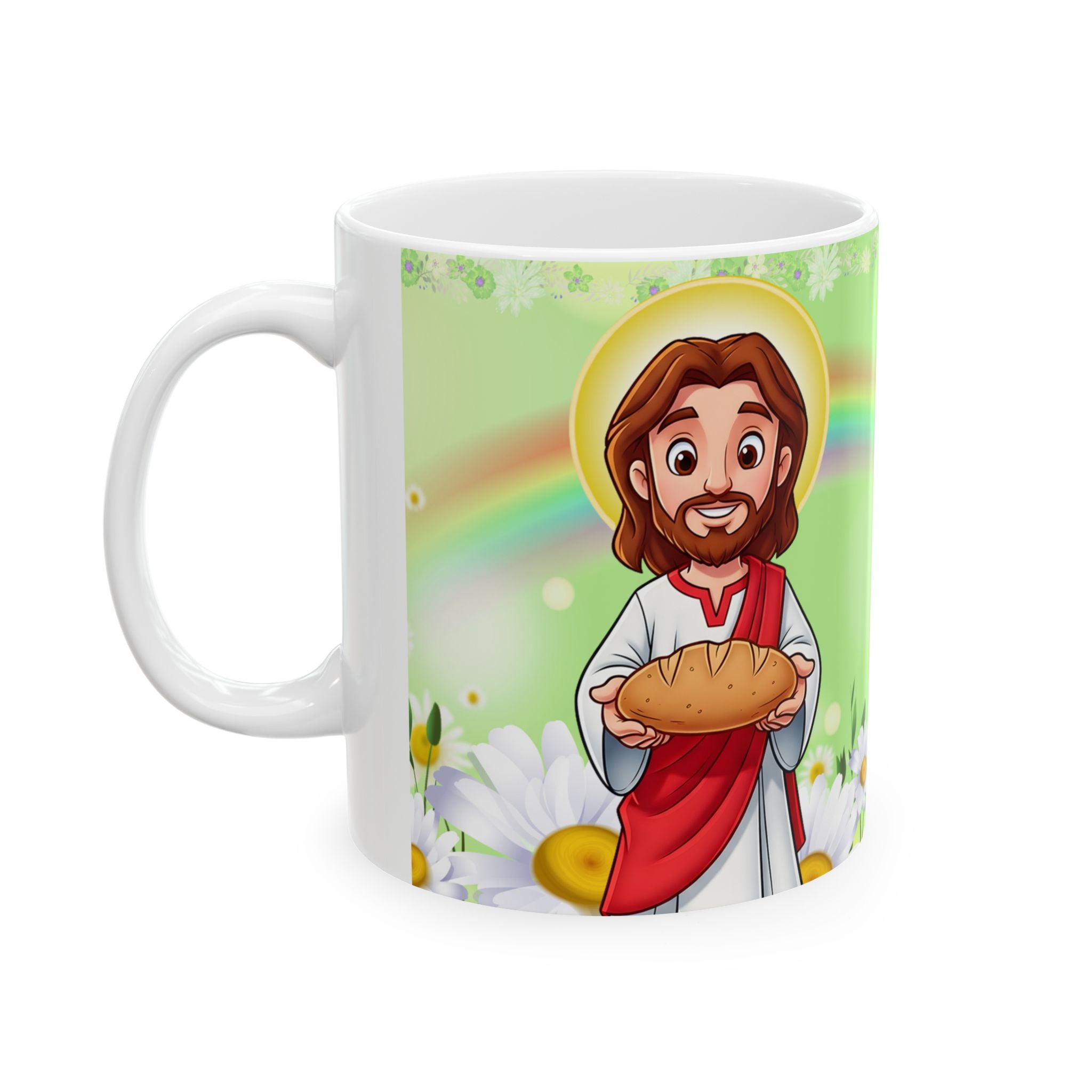 2026 Inspirational Jesus Calendar Mug — Christian Coffee Cup with ‘Break My Bread’ Design (11oz/15oz)