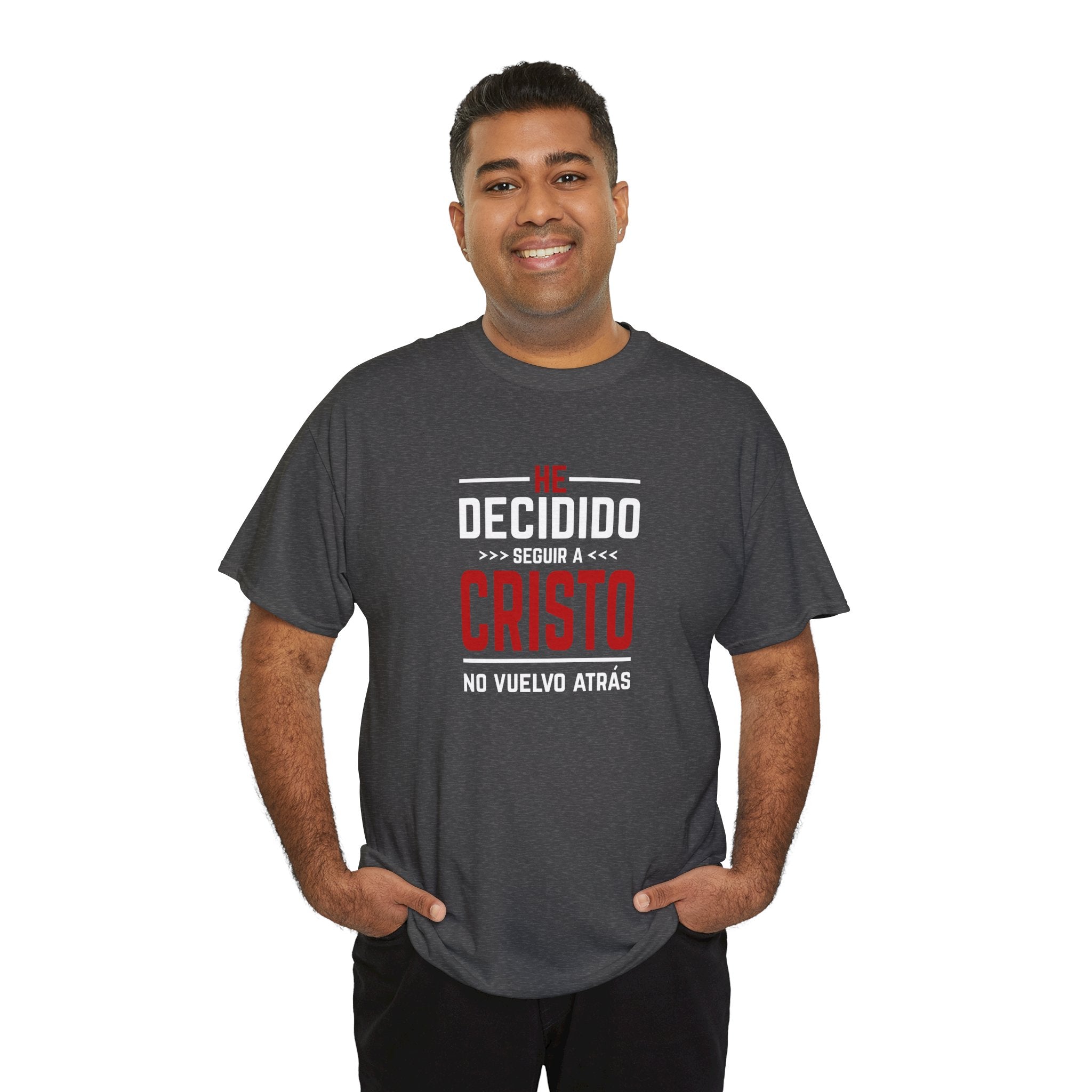 Christian T-Shirt "He Decidido Seguir a Cristo - No Vuelvo Atrás"