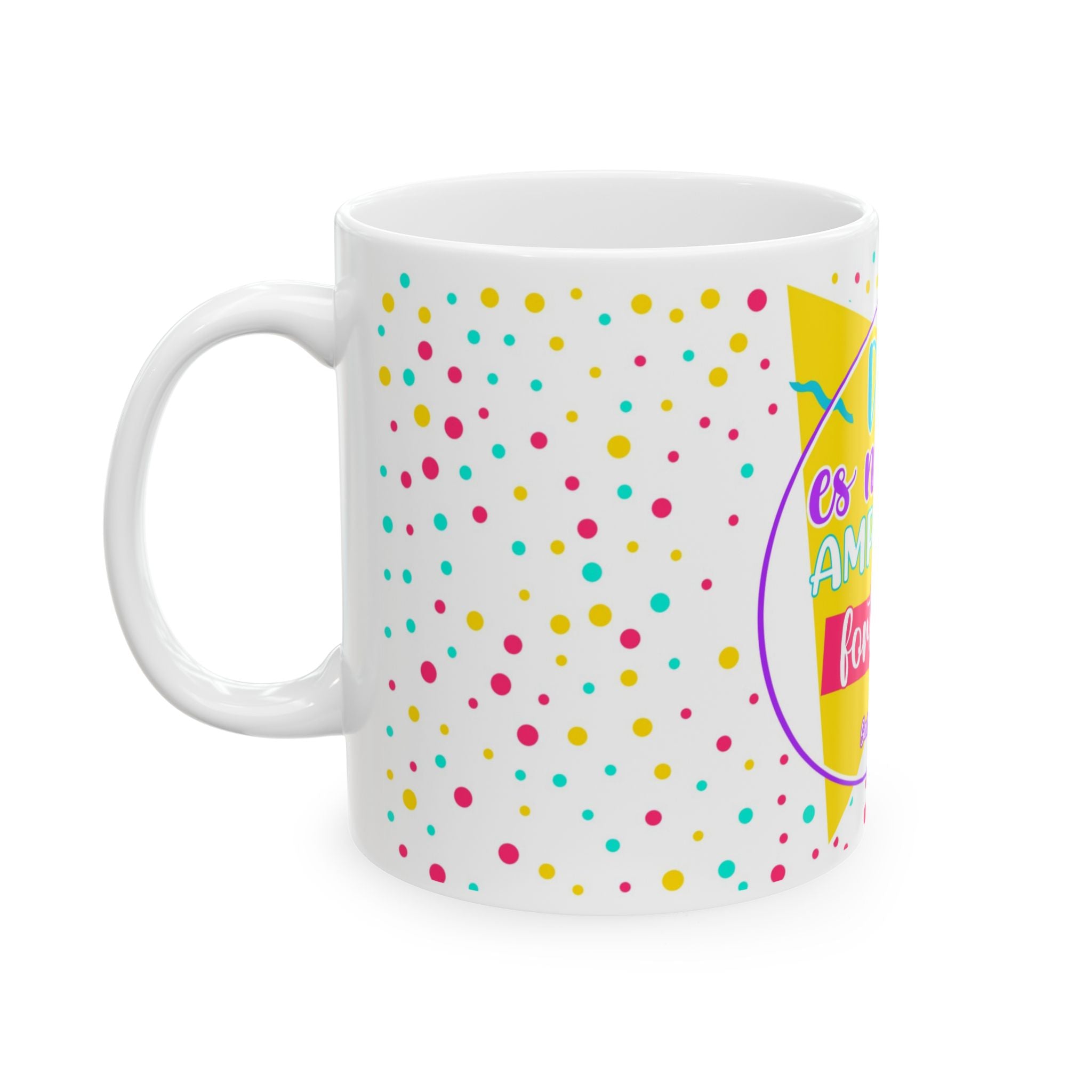 Dios es nuestro amparo y fortaleza — Spanish Inspirational Ceramic Mug (11oz/15oz)