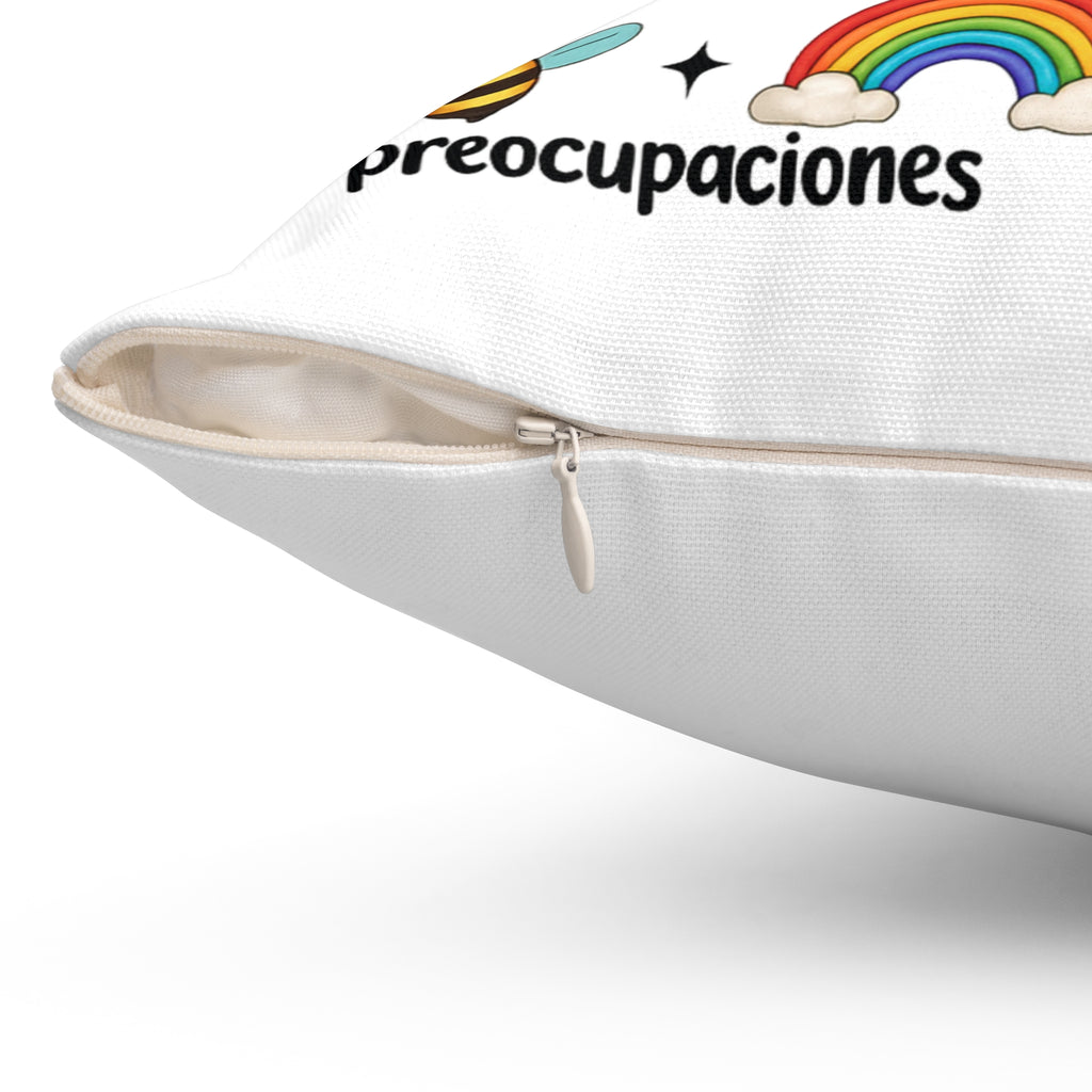 Dios es mucho más grande que... Square Pillow | Spanish Religious Inspirational Decor