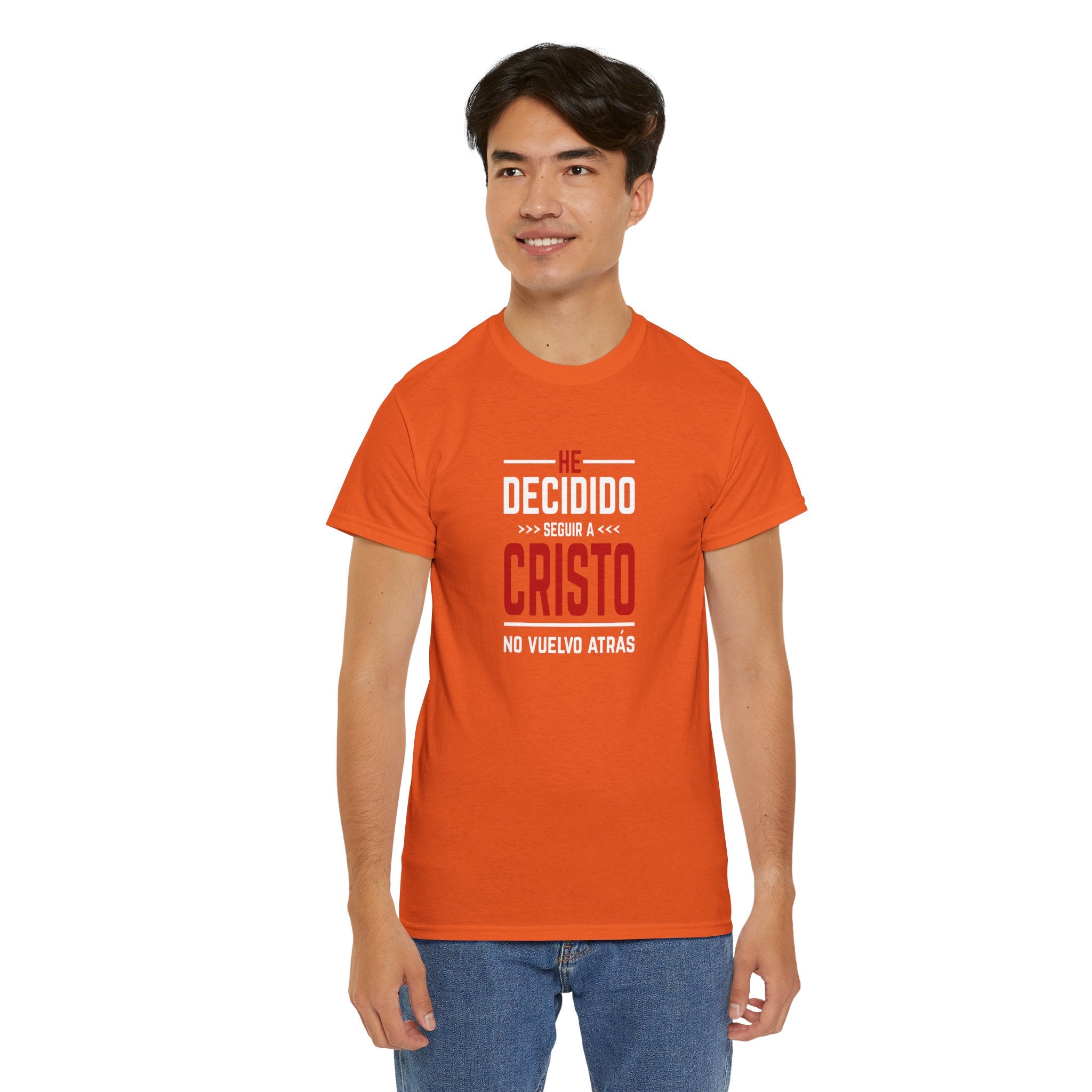 Christian T-Shirt "He Decidido Seguir a Cristo - No Vuelvo Atrás"