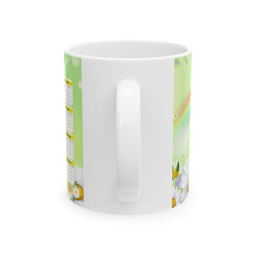 2026 Inspirational Jesus Calendar Mug — Christian Coffee Cup with ‘Break My Bread’ Design (11oz/15oz)