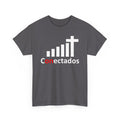 Conectados Christian Tee — Signal Bars Cross Faith T-Shirt