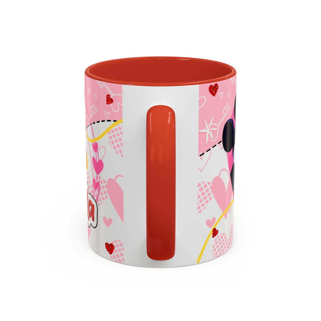 Coffee Mug - "Eres mi persona favorita" Pink Minnie Valentine Accent Mug (11/15oz)