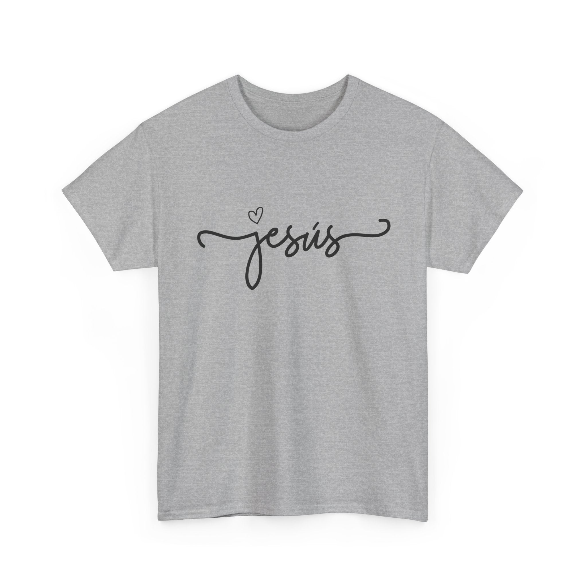 Jesus Script Tee — Minimal Christian Faith Shirt