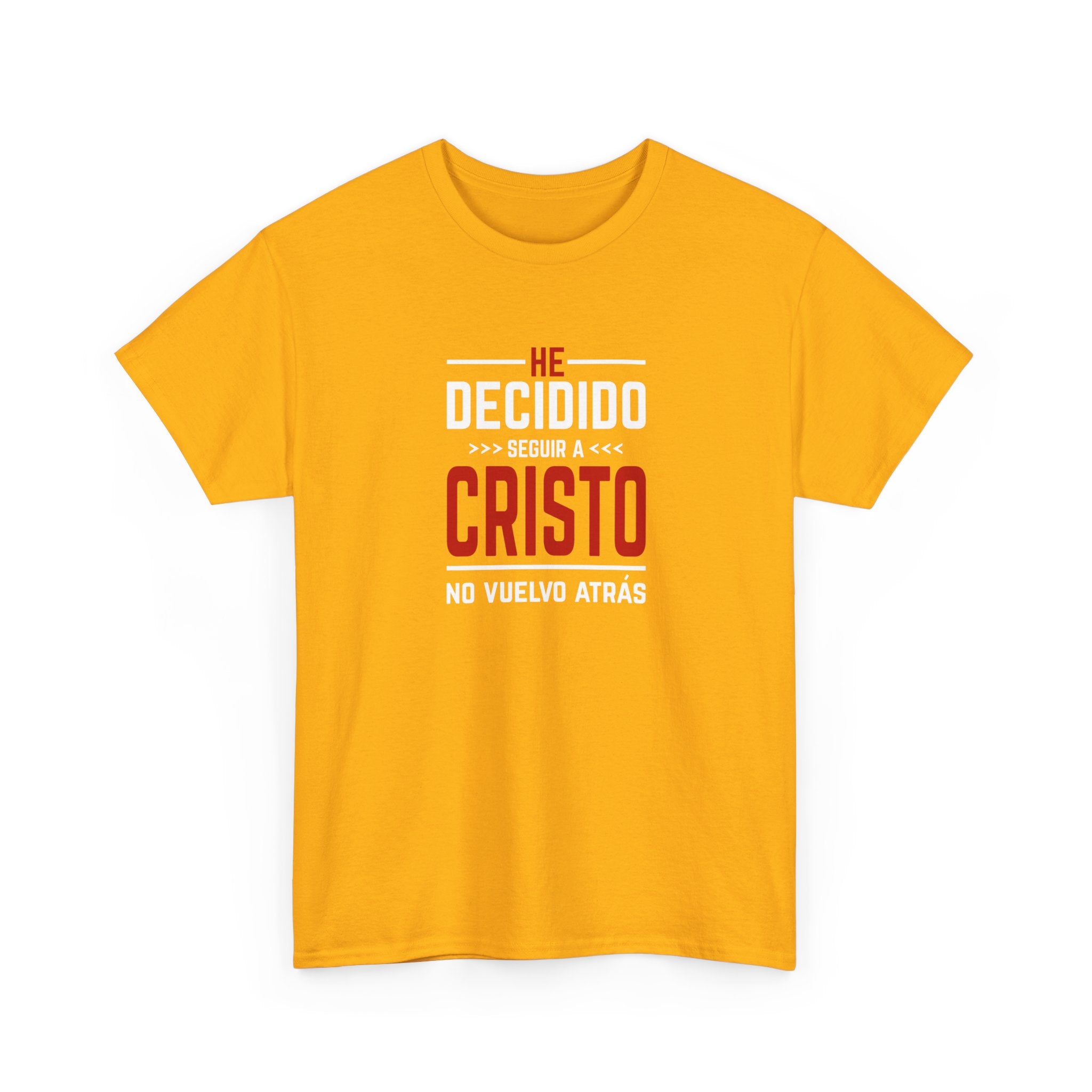Christian T-Shirt "He Decidido Seguir a Cristo - No Vuelvo Atrás"